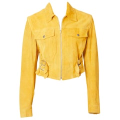 John Galliano for Dior Suede Motorcycle Jacket