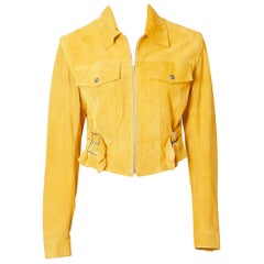 John Galliano for Dior Suede Motorcycle Jacket 