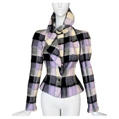 John Galliano FW 1998 Sculptural Jacket Wool Silk