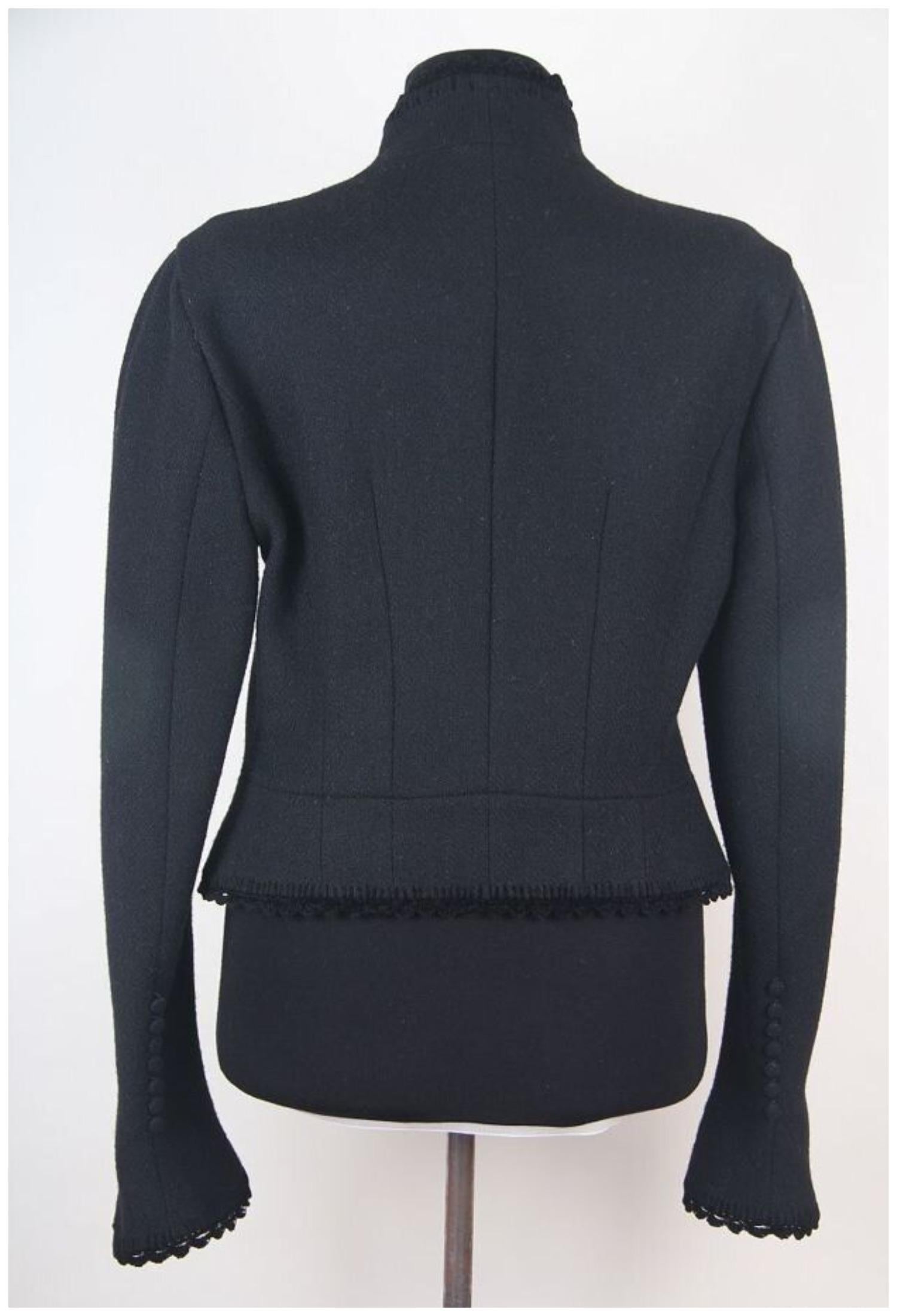 John Galliano FW 1998 Vintage wool jacket For Sale at 1stDibs