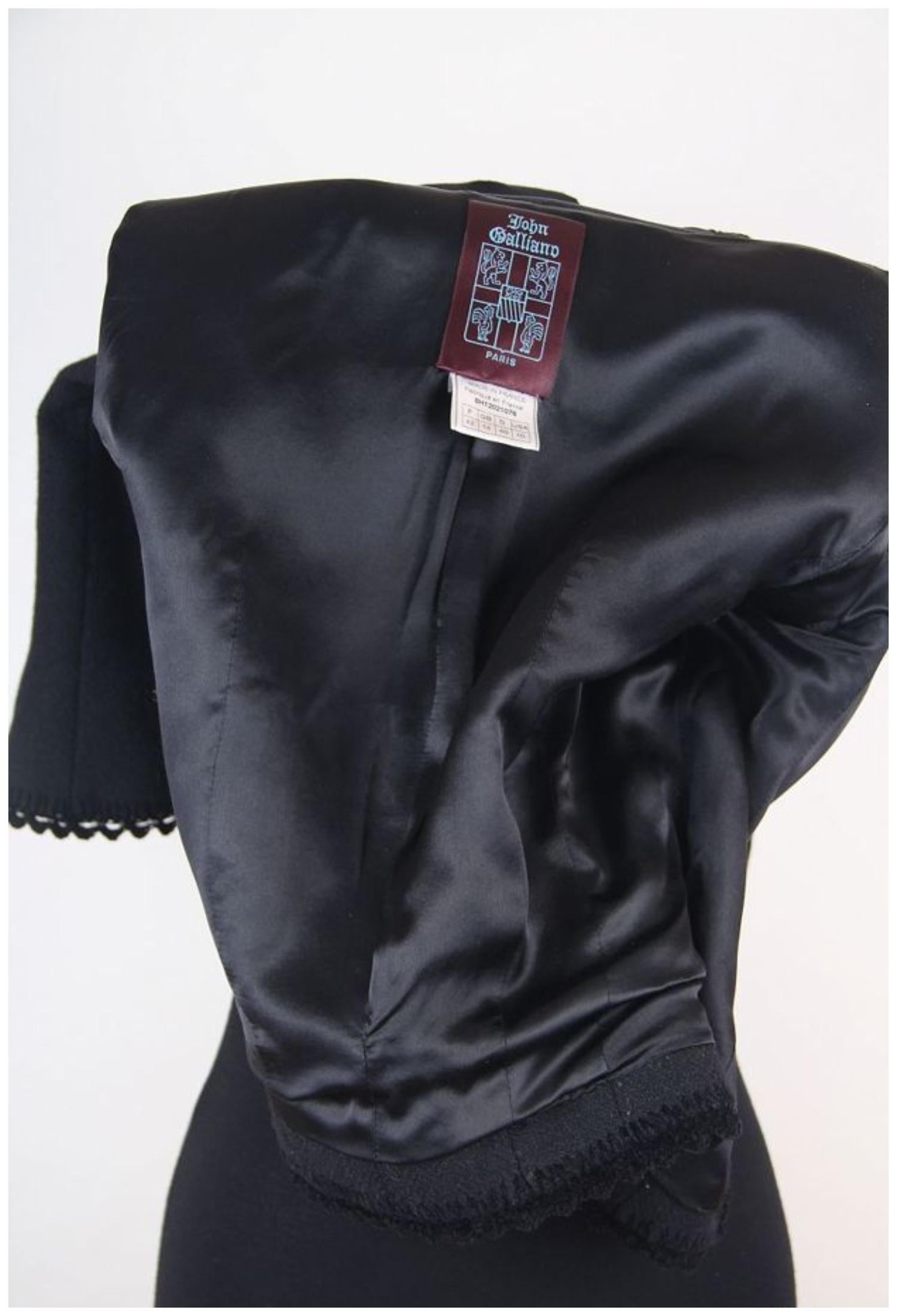 John Galliano FW 1998 Vintage wool jacket For Sale at 1stDibs