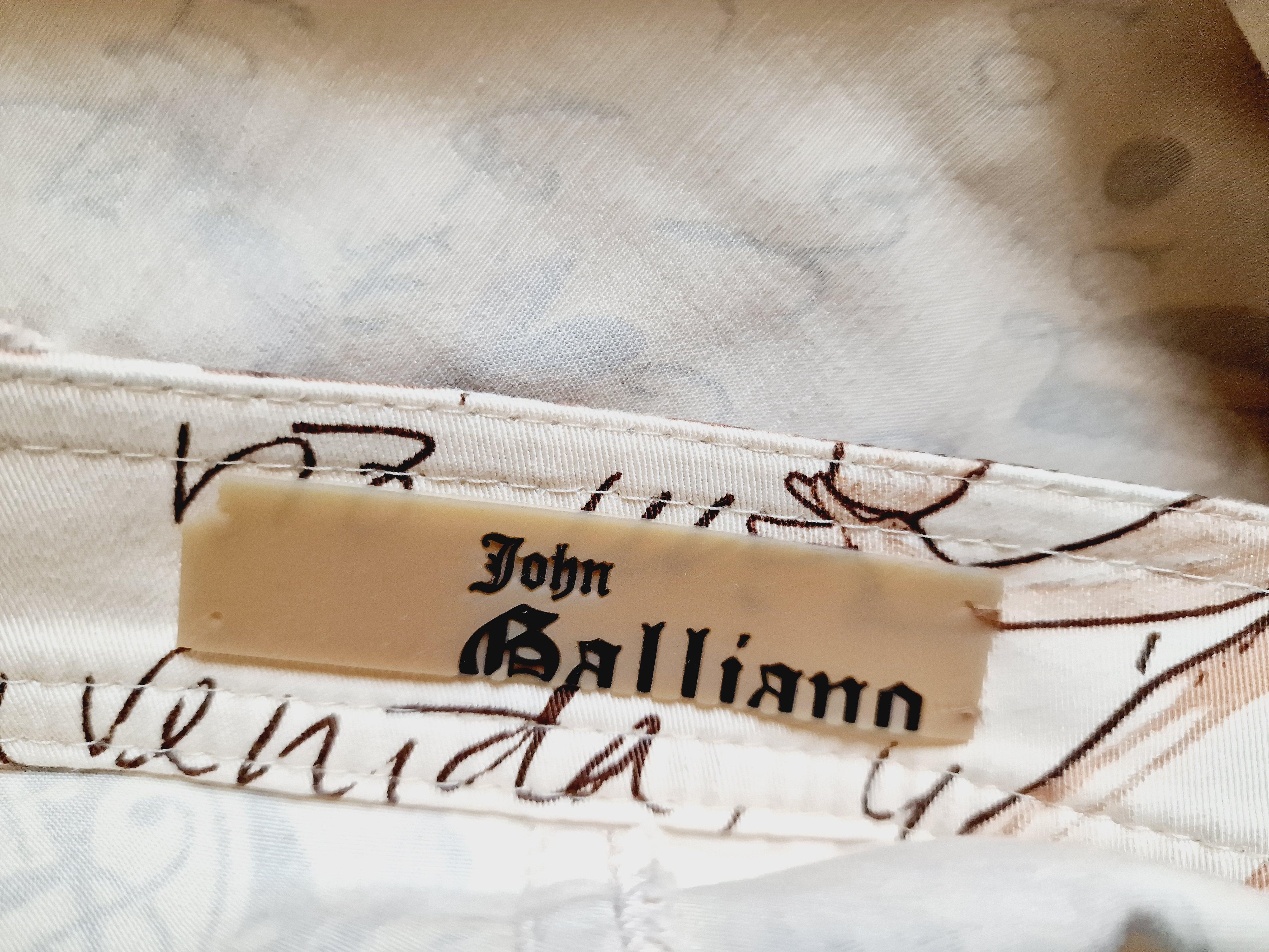 John Galliano Gazette Newspaper News Journal Vintage 90s XL Jacket Dress Suit For Sale 12