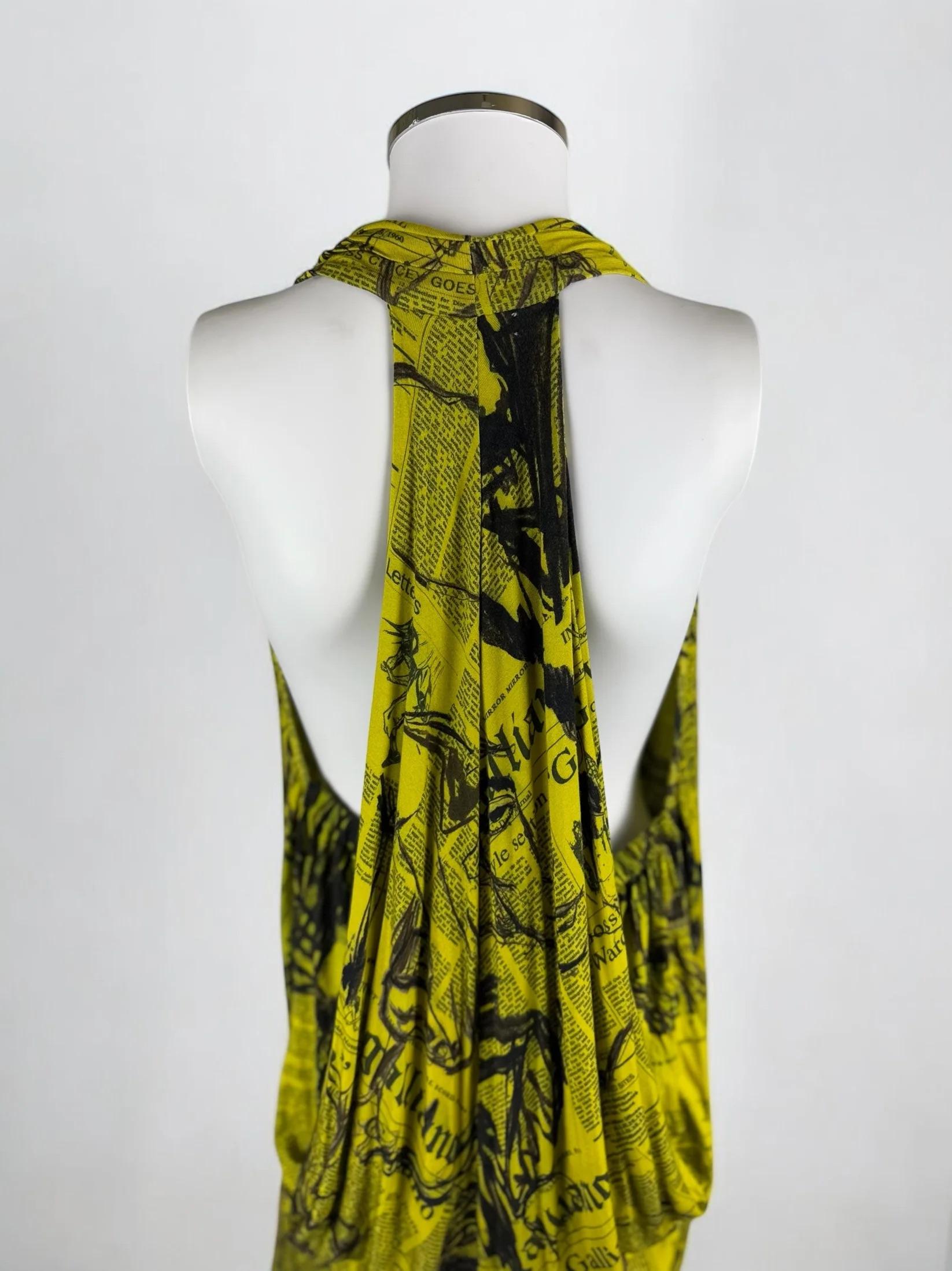 Women's or Men's John Galliano Gazette Plunging Mini Dress, 2010