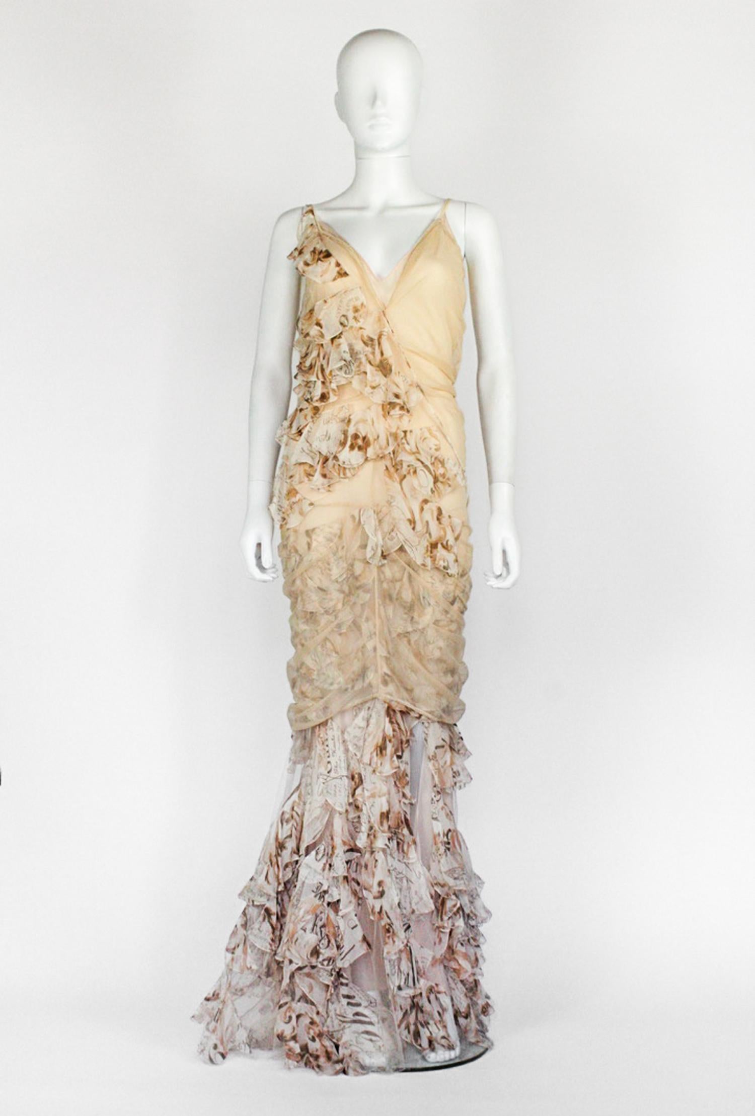 John Galliano Gazette Runway Dress, S/S 2006 In Good Condition For Sale In Norwich, GB