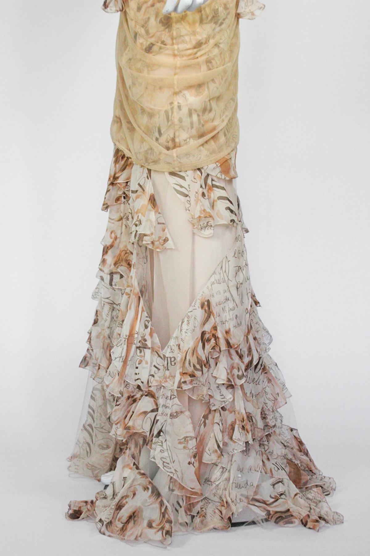 John Galliano Gazette Runway Dress, S/S 2006 For Sale 1