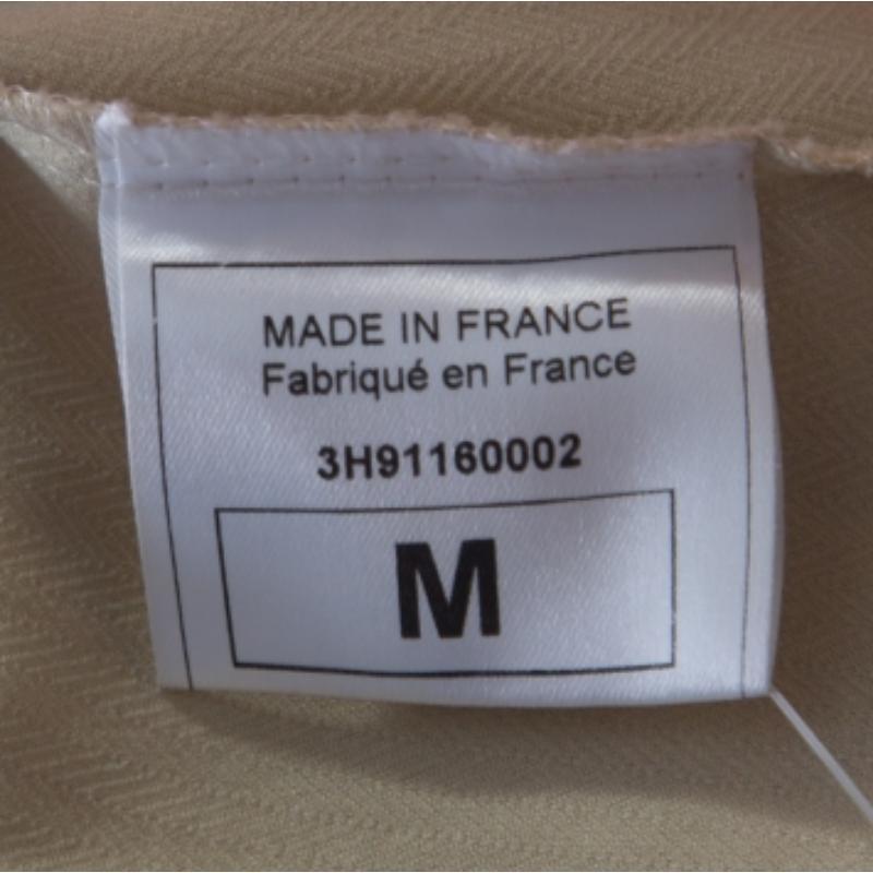 Beige John Galliano - Camisole verte extensible en coton et dentelle avec nœud papillon M en vente