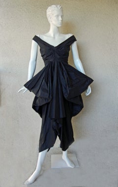 John Galliano Hi Fashion Sculptural Evening Dress