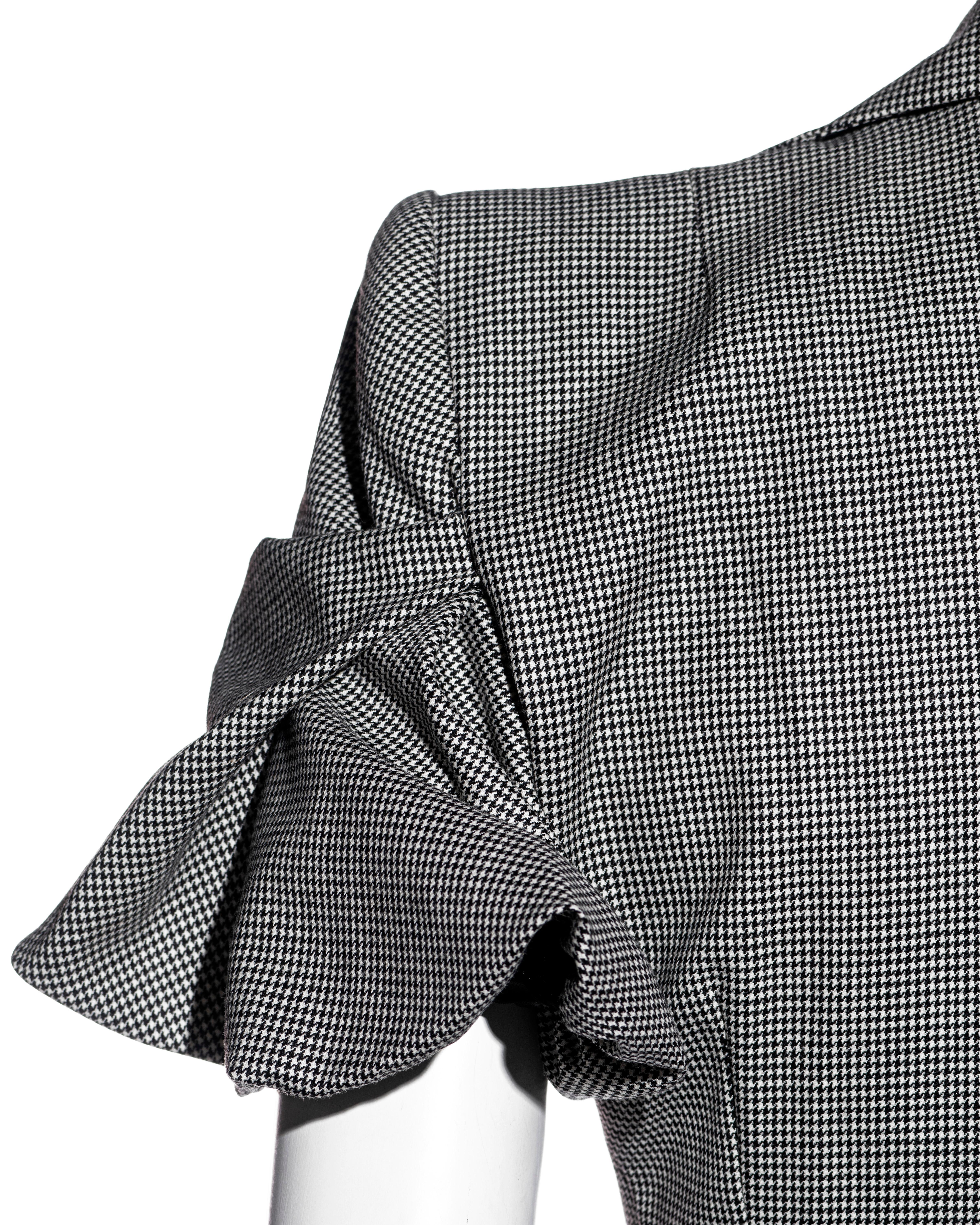 John Galliano abito con gonna in lana a quadri in pied-de-poule, ss 1995 10