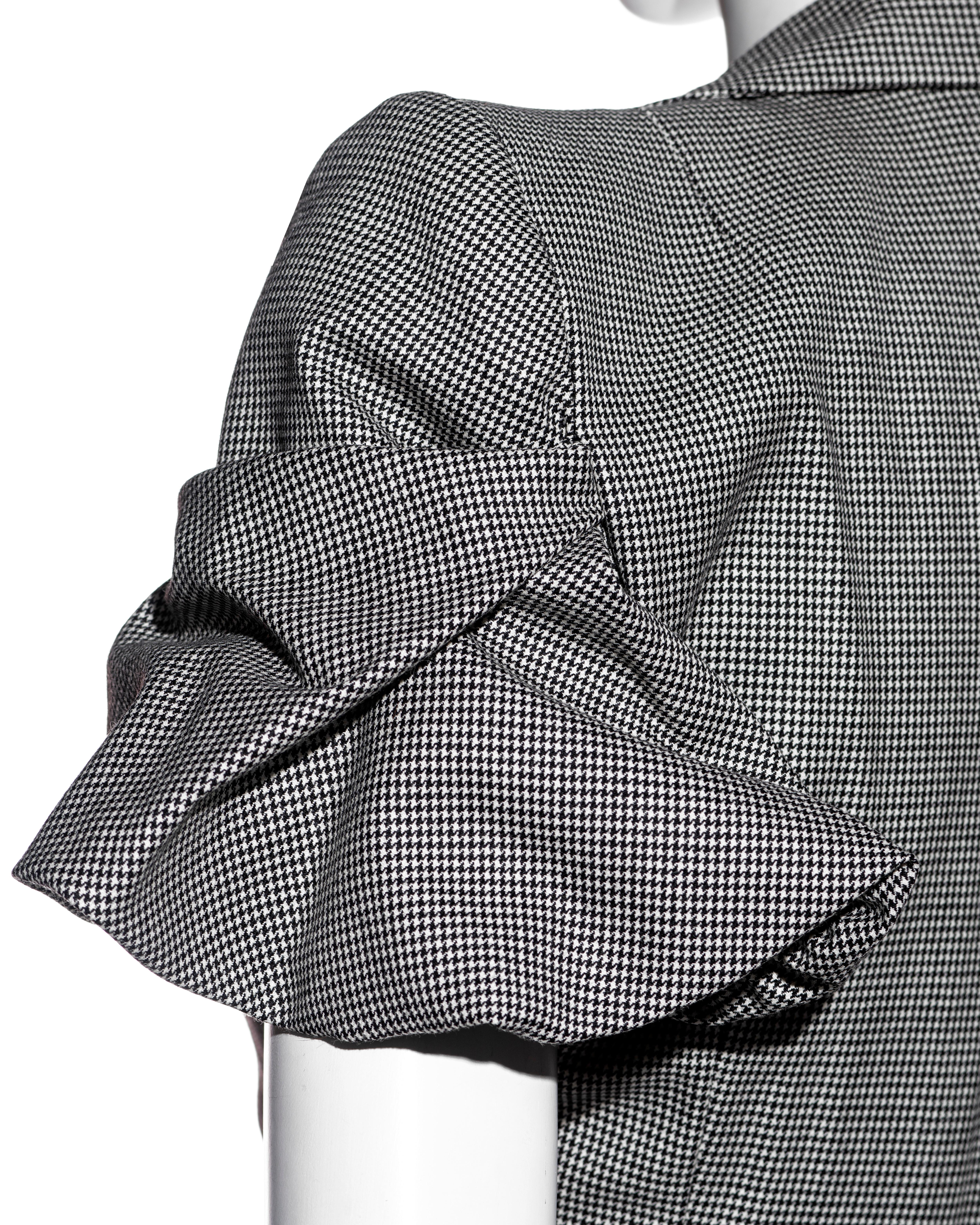 John Galliano abito con gonna in lana a quadri in pied-de-poule, ss 1995 11