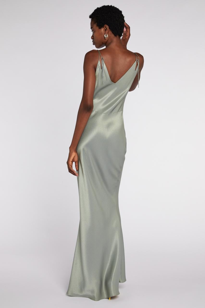 Gray John Galliano Ice Blue Slip Dress S/S 2000