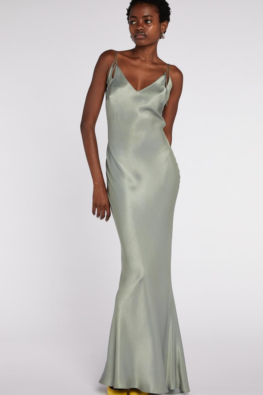 John Galliano Ice Blue Slip Dress S S 2000 at 1stDibs