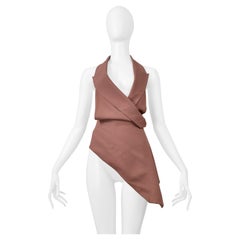 John Galliano Iconic Wrap Around Cutout Suiting Top 1988