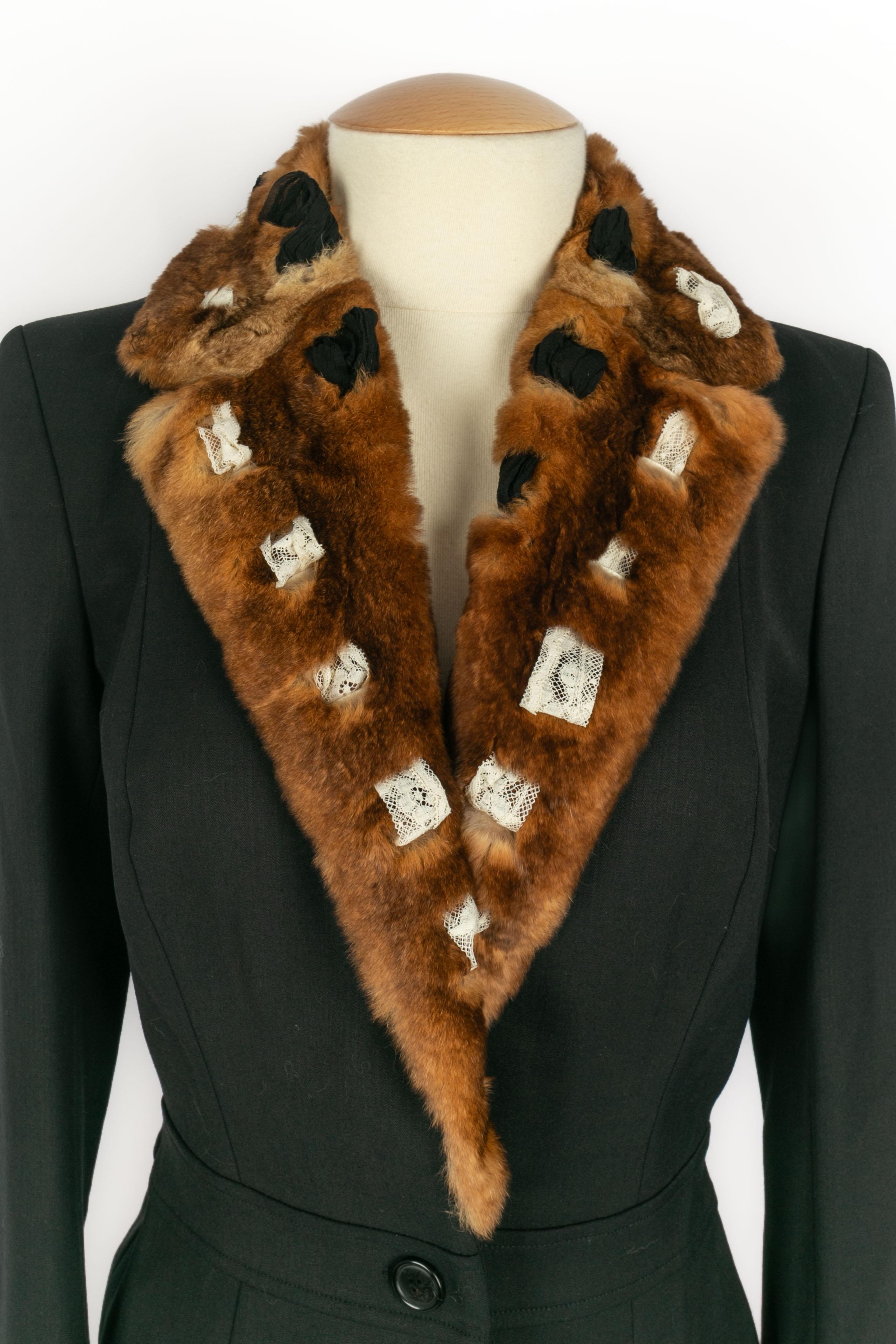 John Galliano Jacke Winter 2001 (Grau) im Angebot