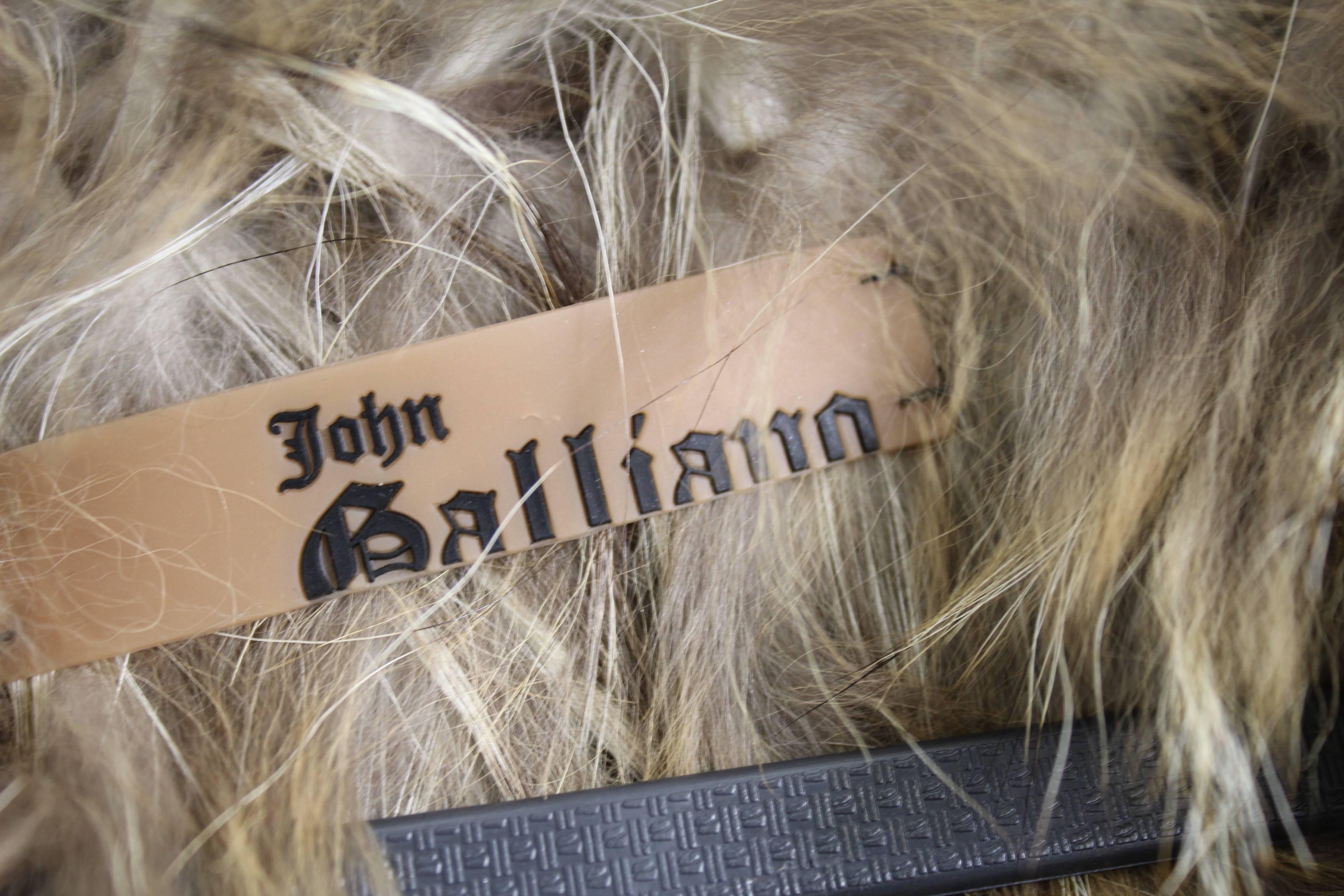John Galliano Knitted  Coyote Fur Mohair and Silk Jacket. Size S 1