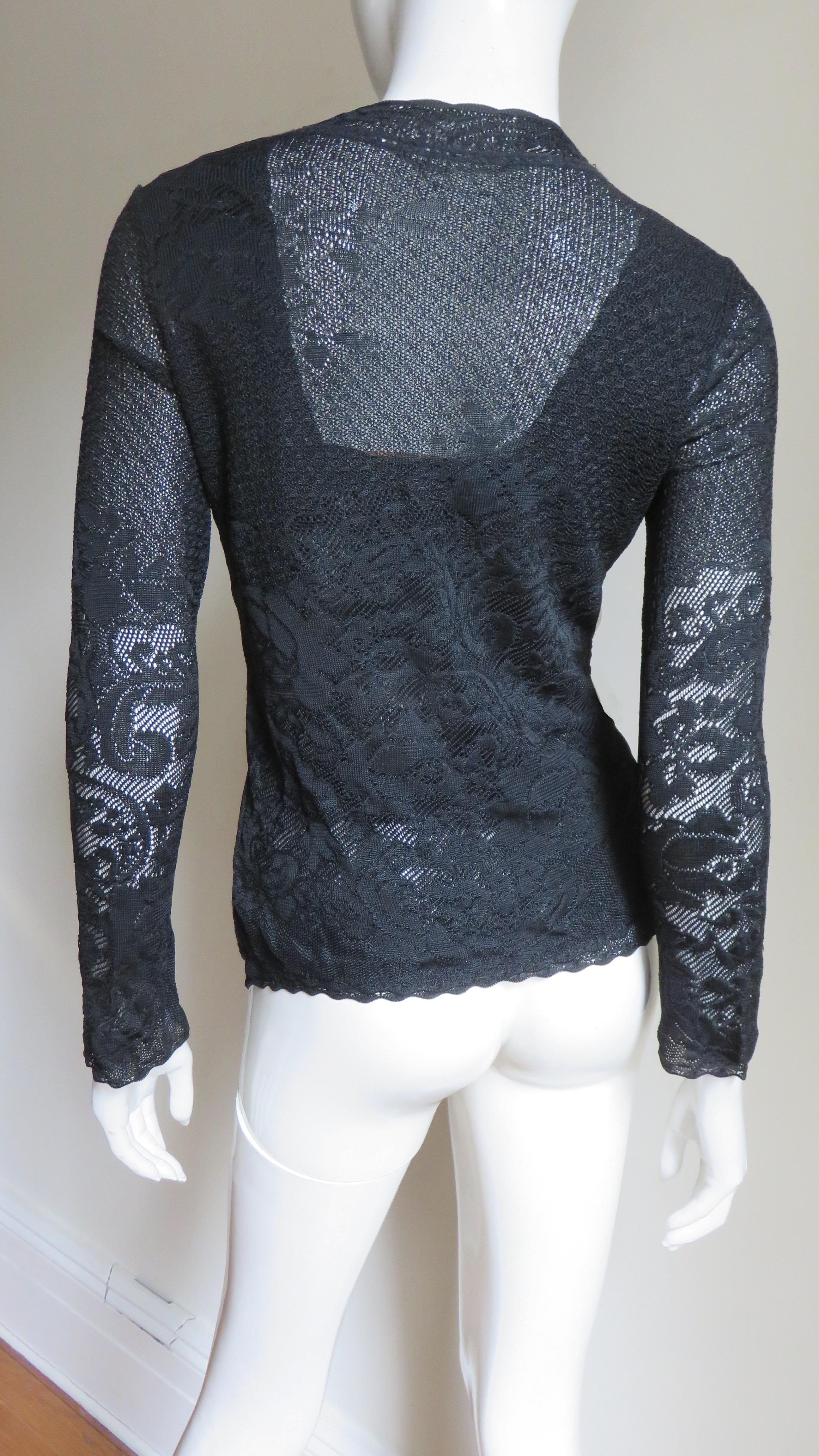 John Galliano Lace Cardigan and 2 Camisoles Set For Sale 7