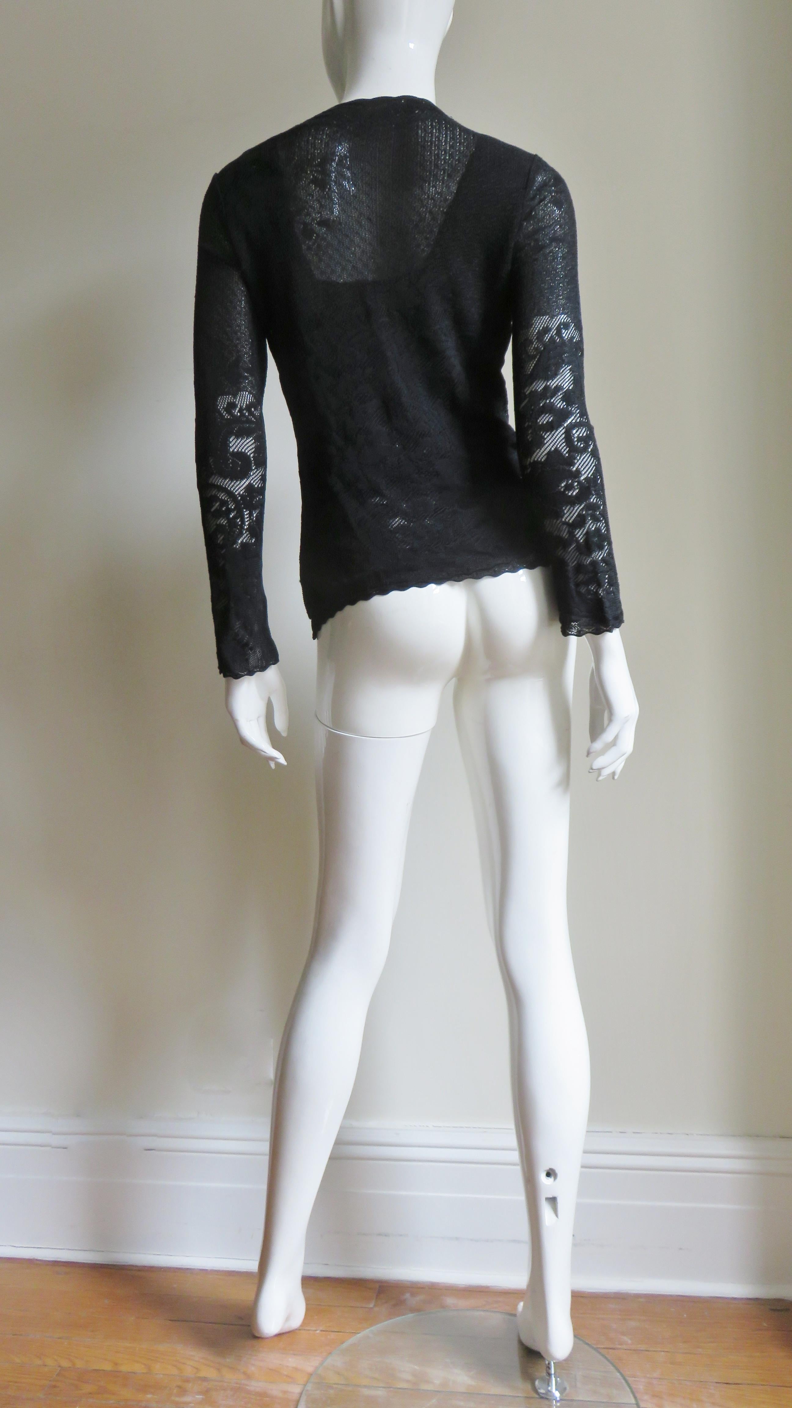 John Galliano Lace Cardigan and 2 Camisoles Set For Sale 10