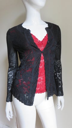 John Galliano Lace Cardigan and 2 Camisoles Set