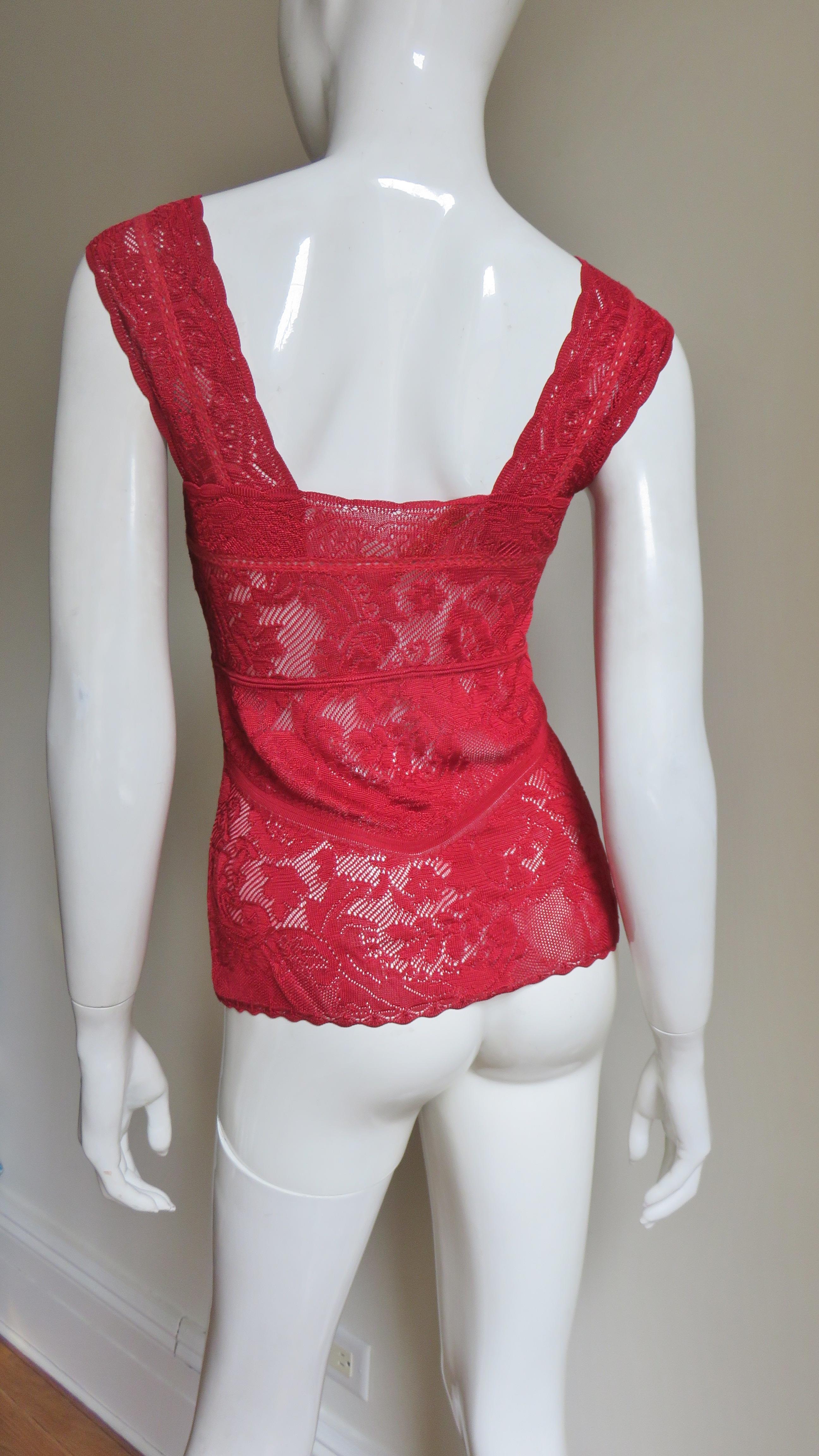 John Galliano Lace Cardigan and 2 Camisoles Set In Excellent Condition For Sale In Water Mill, NY