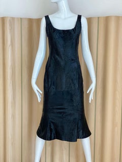 John Galliano Lamb Fur  and sable collar Fitted Jacket and Shift Dress Set
