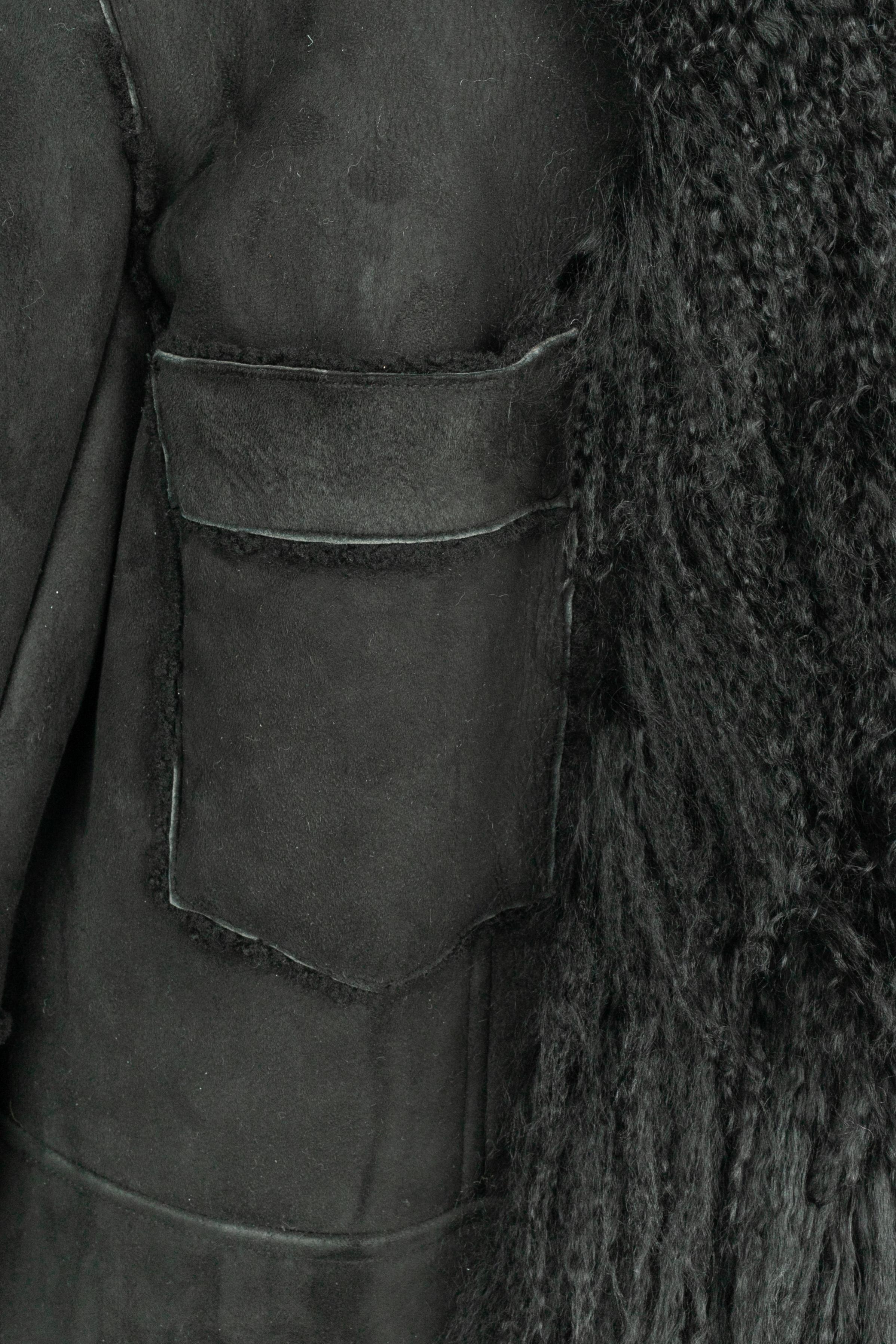 Manteau en cuir John Galliano Excellent état - En vente à SAINT-OUEN-SUR-SEINE, FR