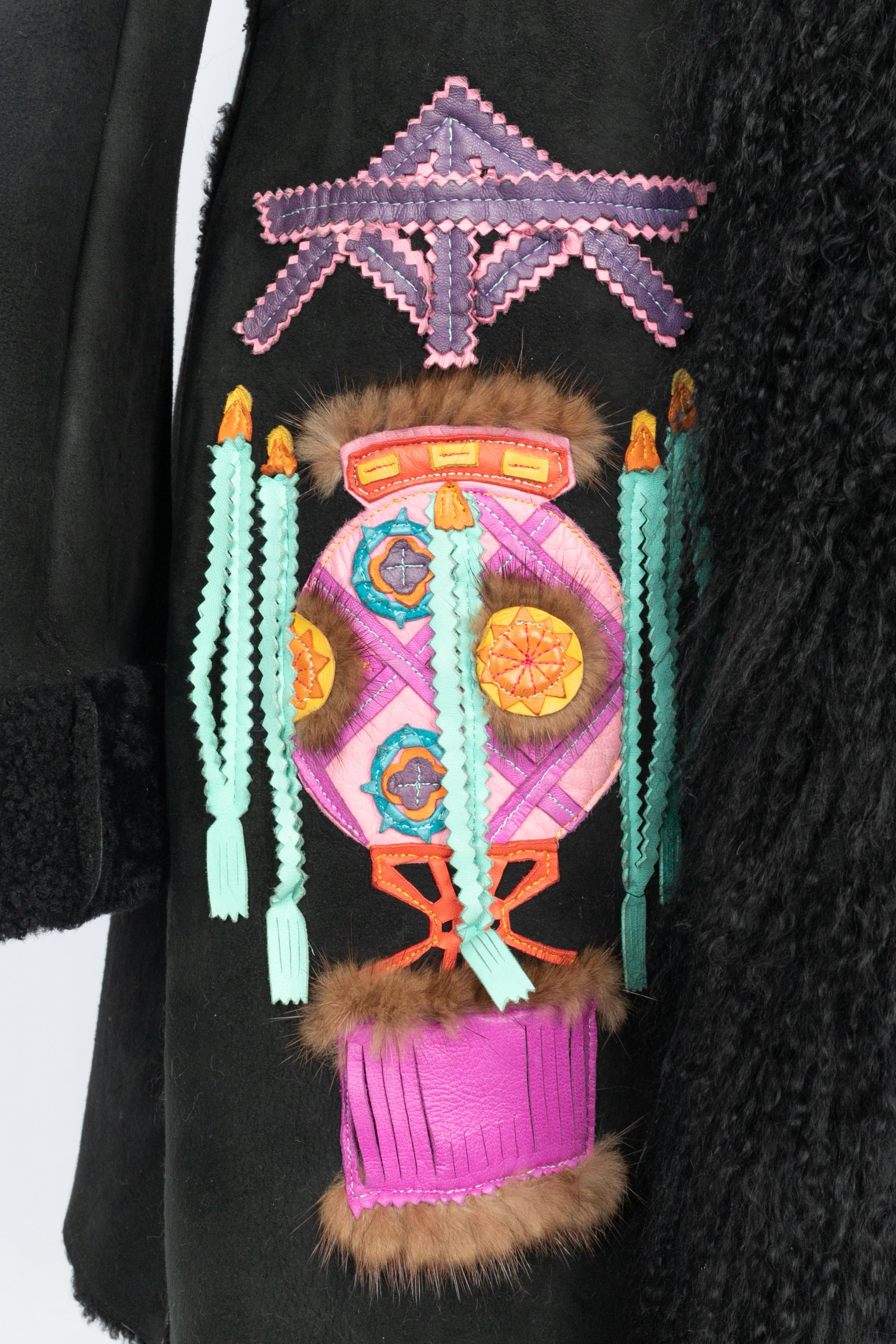 Manteau en cuir John Galliano Pour femmes en vente