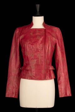 John Galliano leather jacket by John Galliano circa 2002