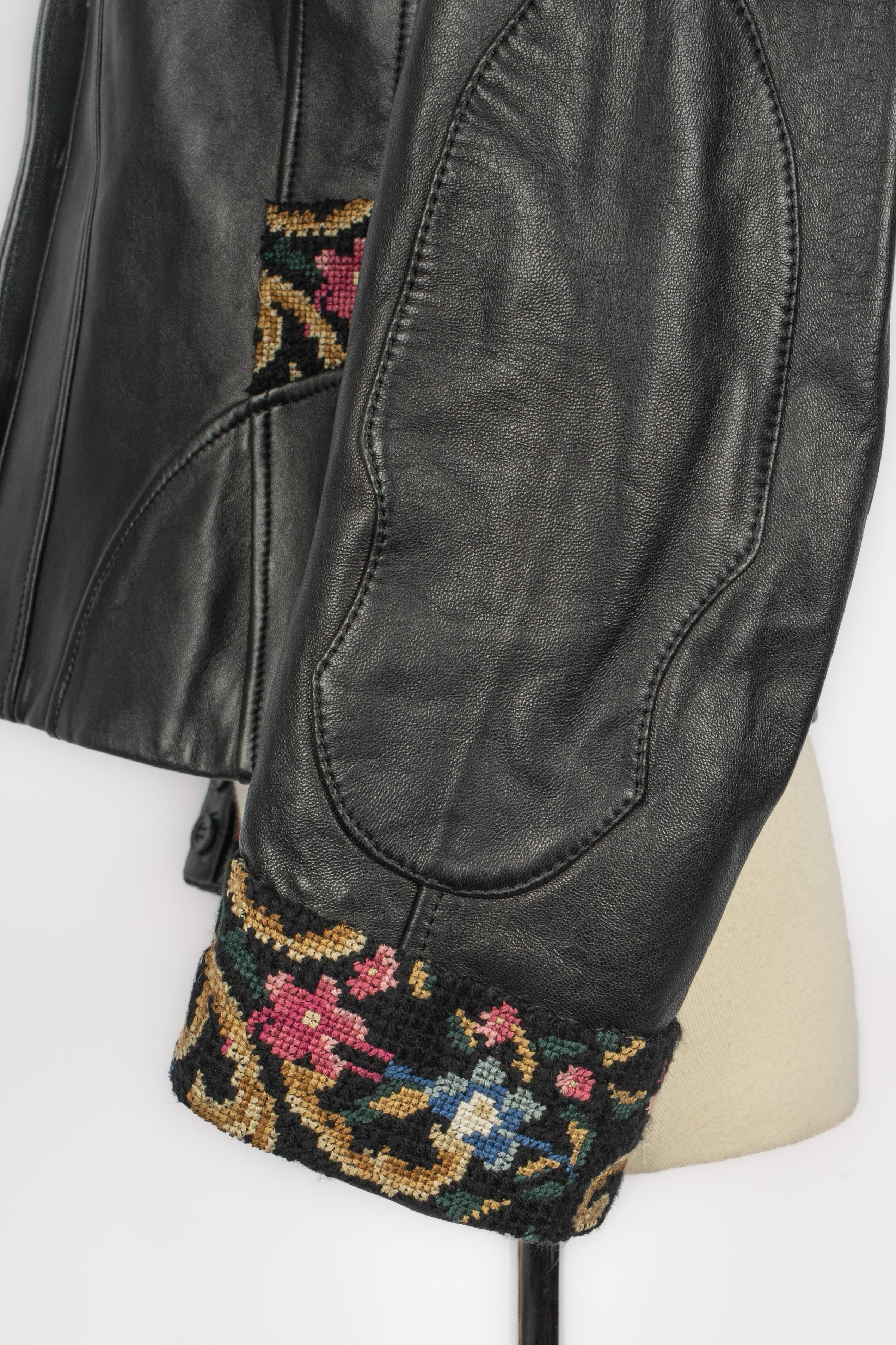 Giacca in pelle John Galliano in vendita 1