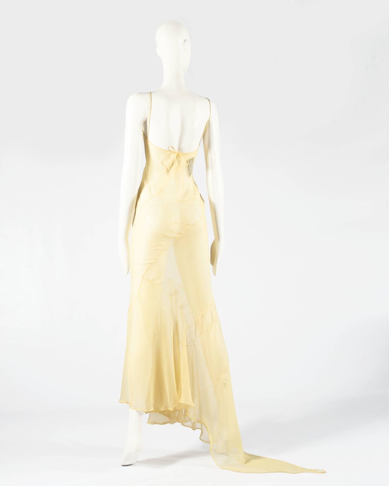 lemon slip dress