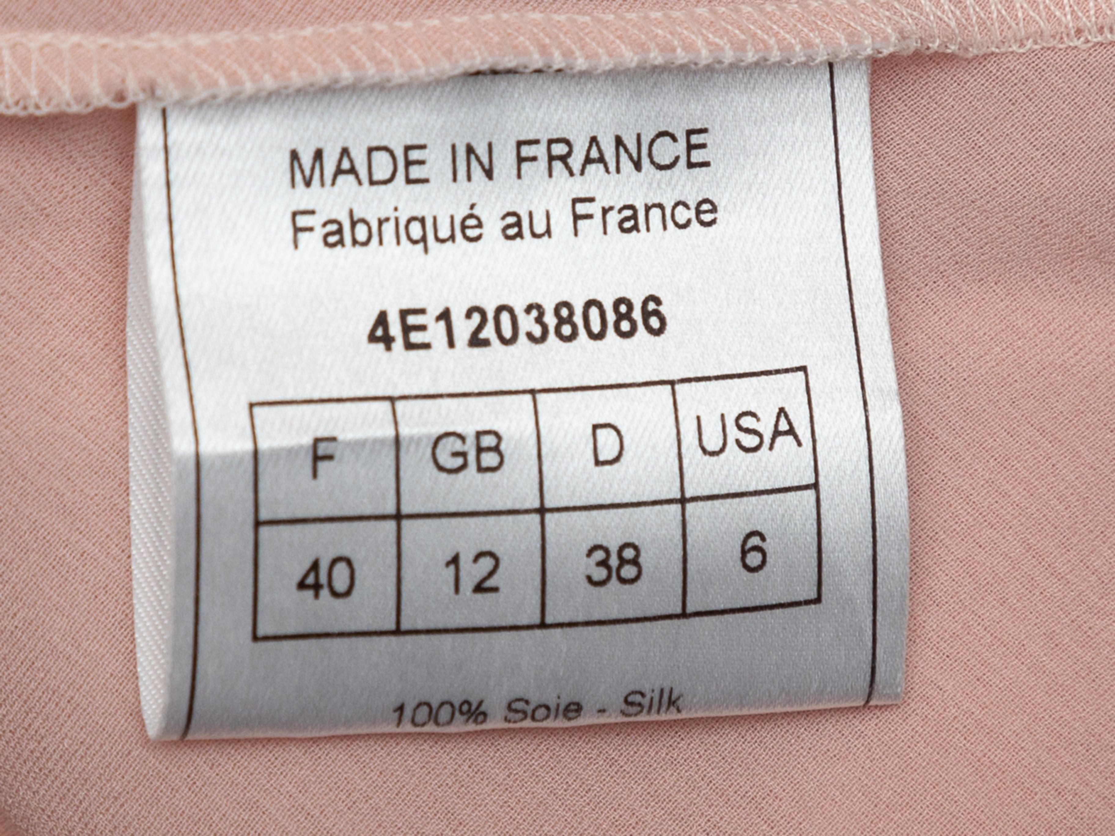 Marrone John Galliano Gonna asimmetrica in seta rosa chiaro