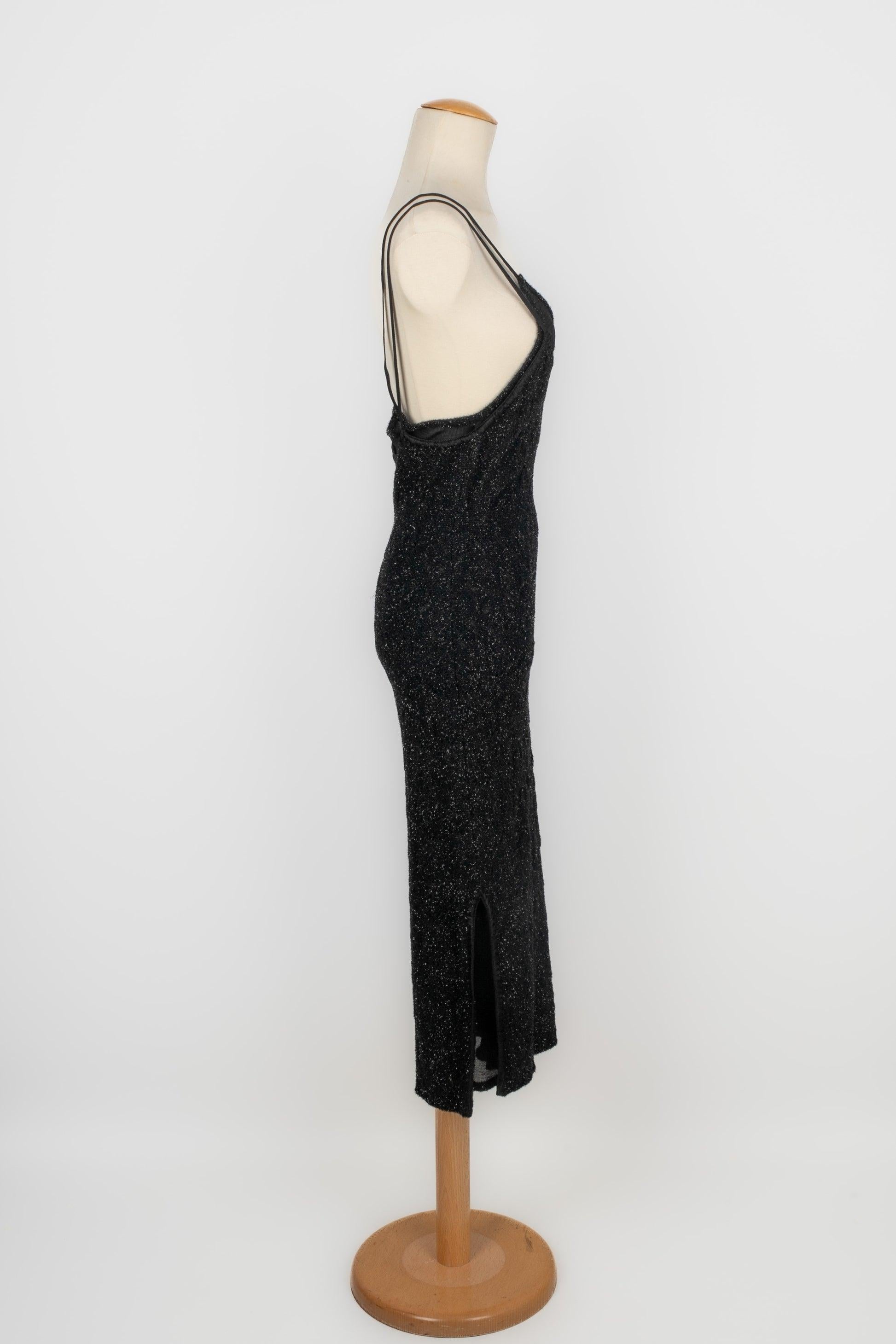 John Galliano Long Mesh Dress In Excellent Condition For Sale In SAINT-OUEN-SUR-SEINE, FR