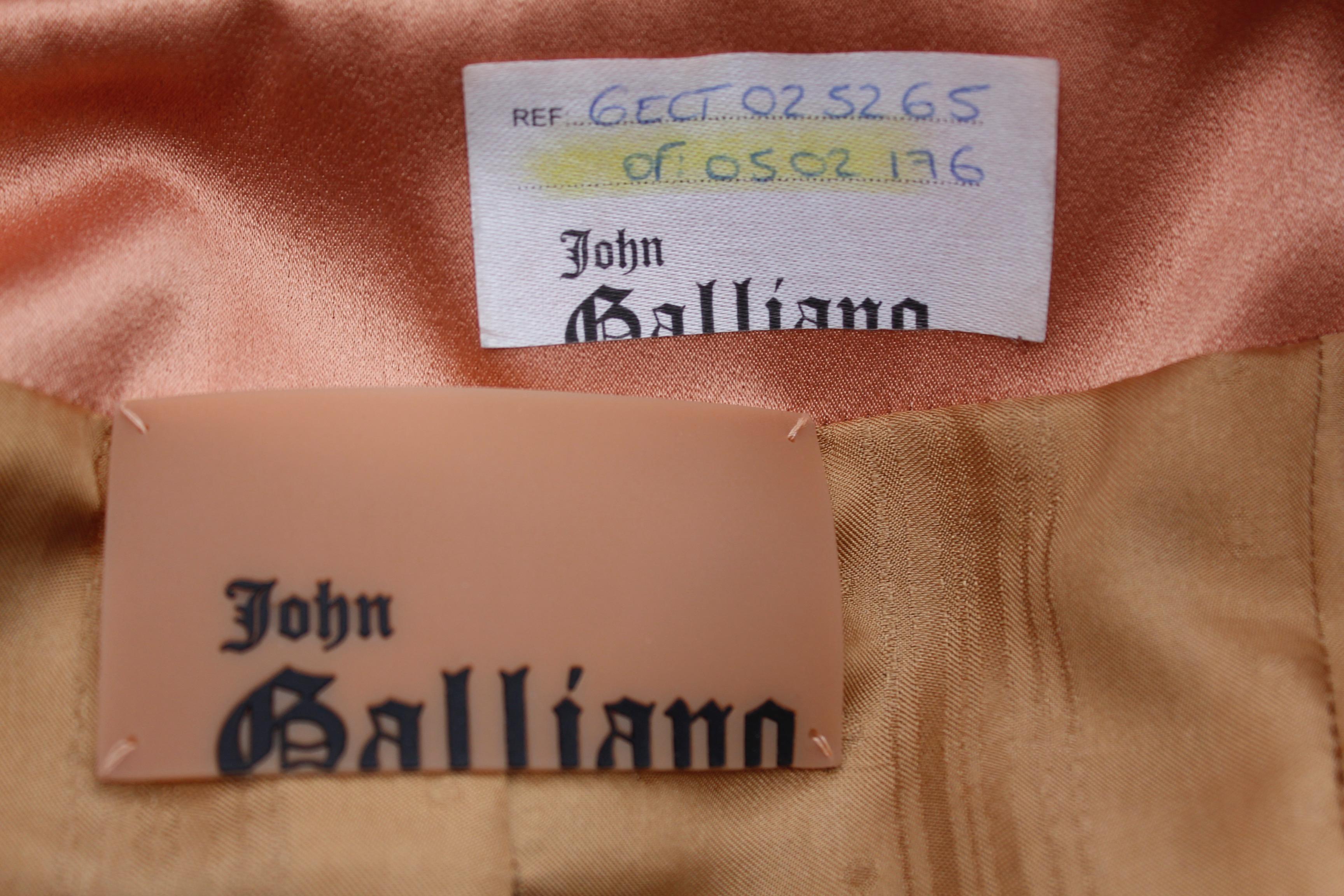 John Galliano lovely powder pink jacket and vest set For Sale 8