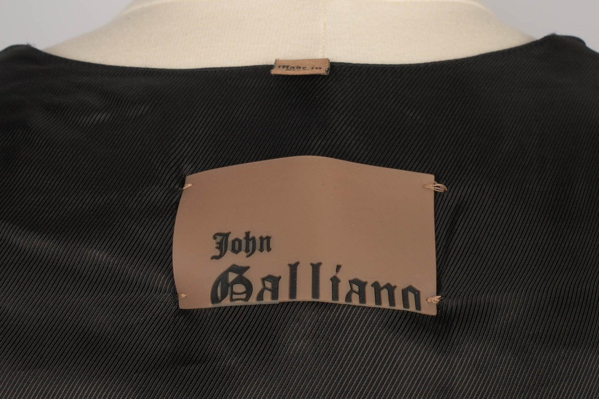 John Galliano Men's Black Wool Vest 7