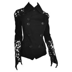 John Galliano Military Style Tailored Lace Jacket