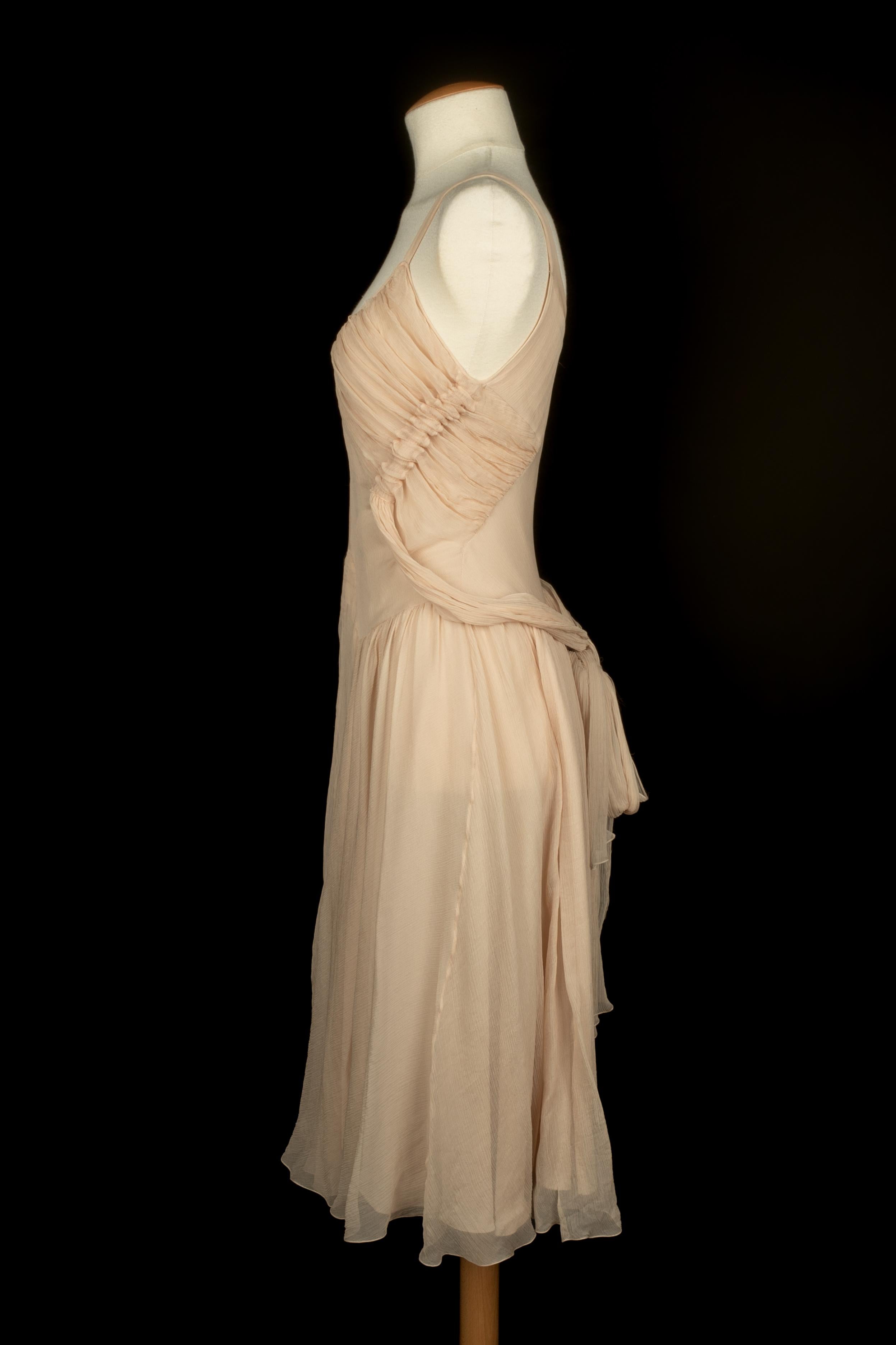 Vestido de muselina John Galliano en Excelente estado para la venta en SAINT-OUEN-SUR-SEINE, FR