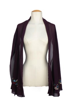 John Galliano muslin scarf