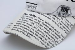 John Galliano Newspaper Print Cap