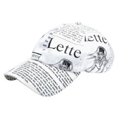 John Galliano Newspaper Print Cap