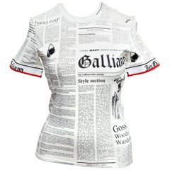 John Galliano Newspaper T-Shirt