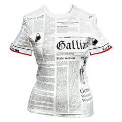 John Galliano Newspaper T-Shirt