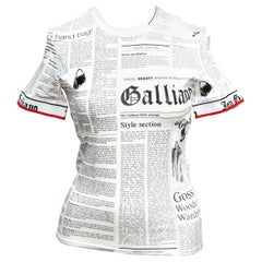 John Galliano Newspaper T-Shirt