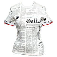 John Galliano Newspaper T-Shirt