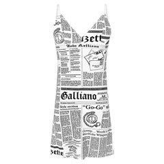 John Galliano Newspaper White Dress