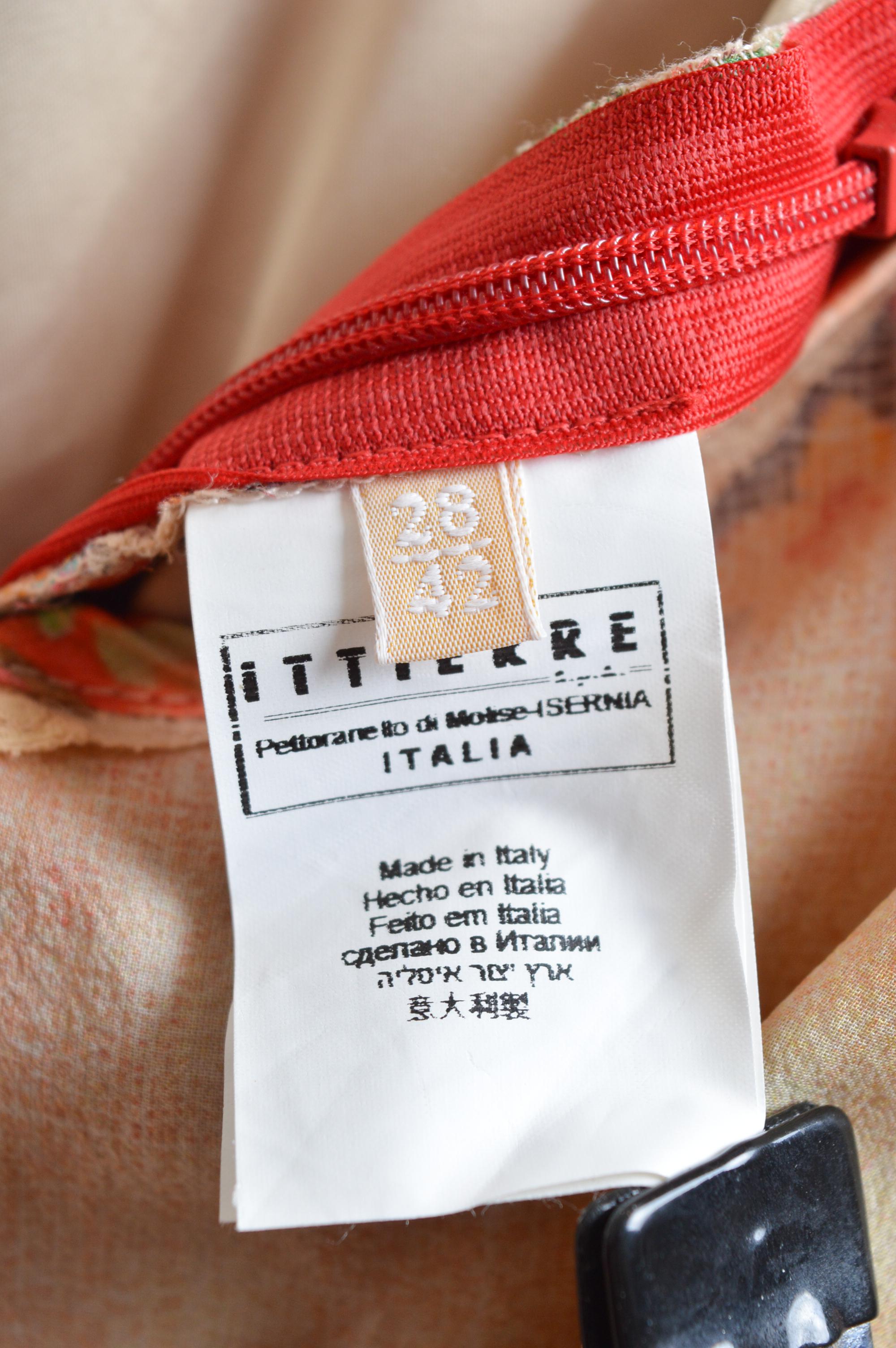 John Galliano - Vestito da tè in seta con stampa floreale dipinta e maniche corte in vendita 13