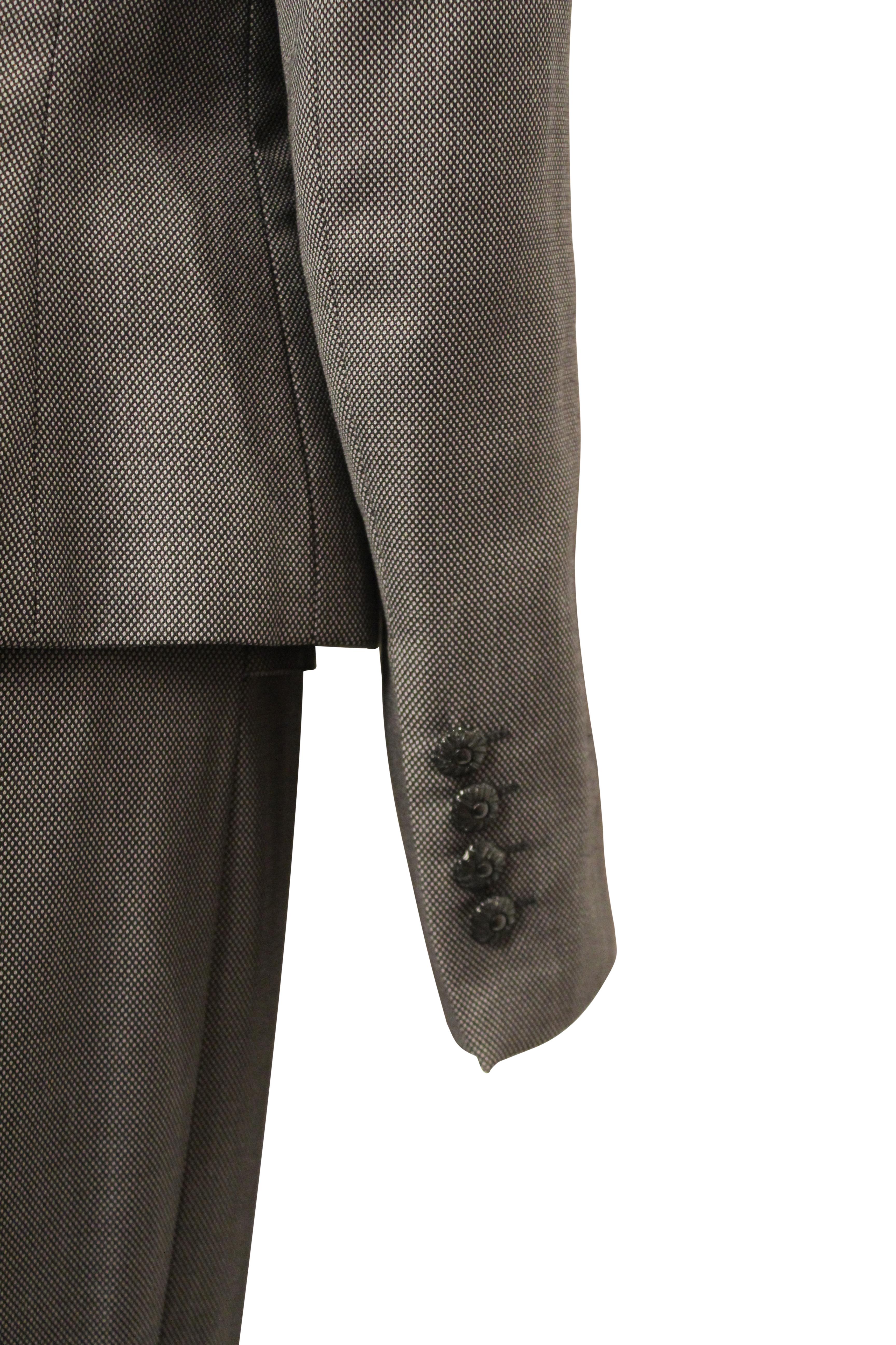 Black John Galliano Pant Suit  For Sale