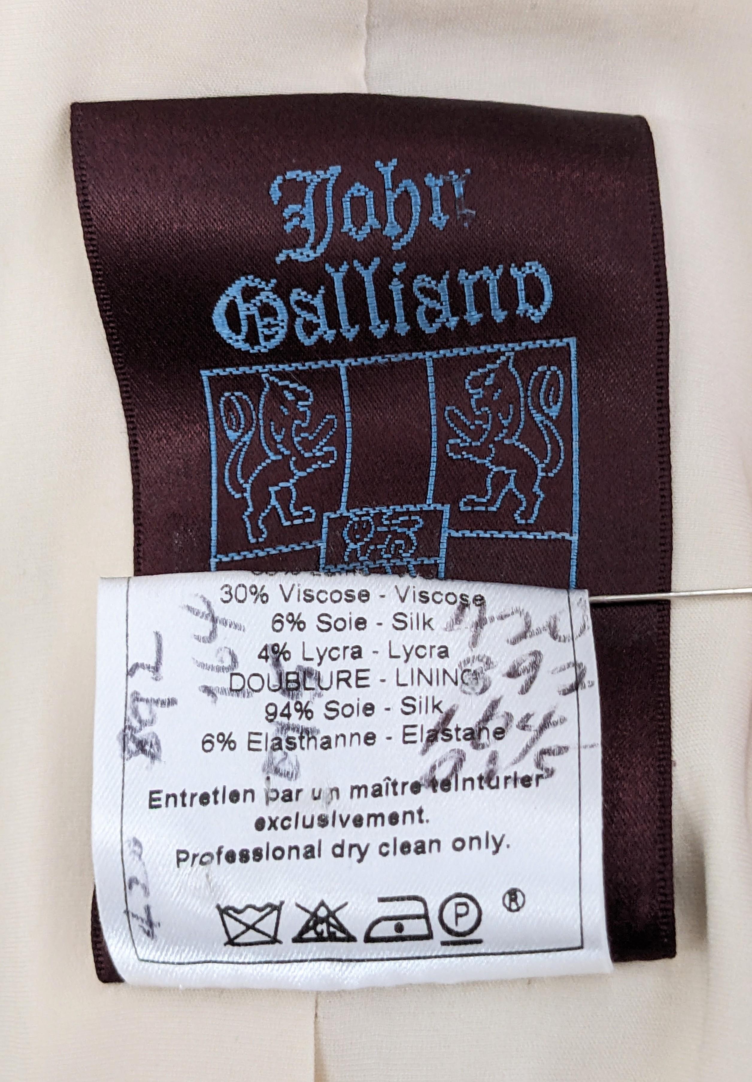 John Galliano Patchwork and Scrapbooking Embroidered Blazer For Sale 8
