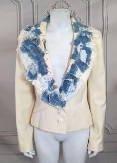 John Galliano Patchwork and Scrapbooking Embroidered Blazer