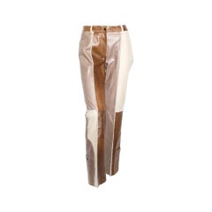 John Galliano Patchwork Leather Pants