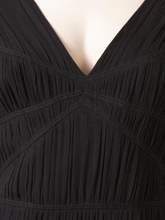 John Galliano Pleated Silk Georgette Cocktail Dress
