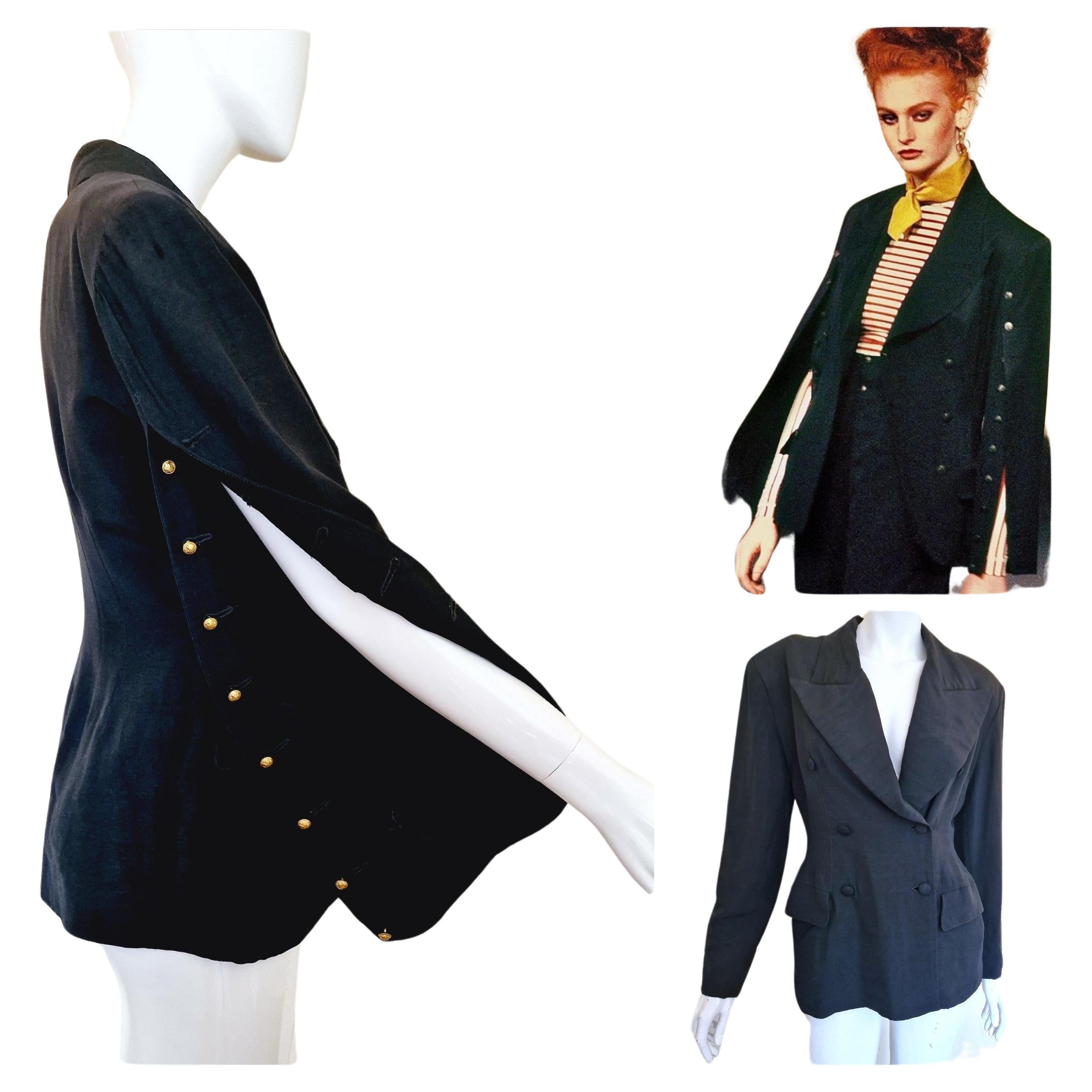 John Galliano Plein Sud 1990 S/S Les Gitans Runway Vintage Dior Blazer Jacket For Sale