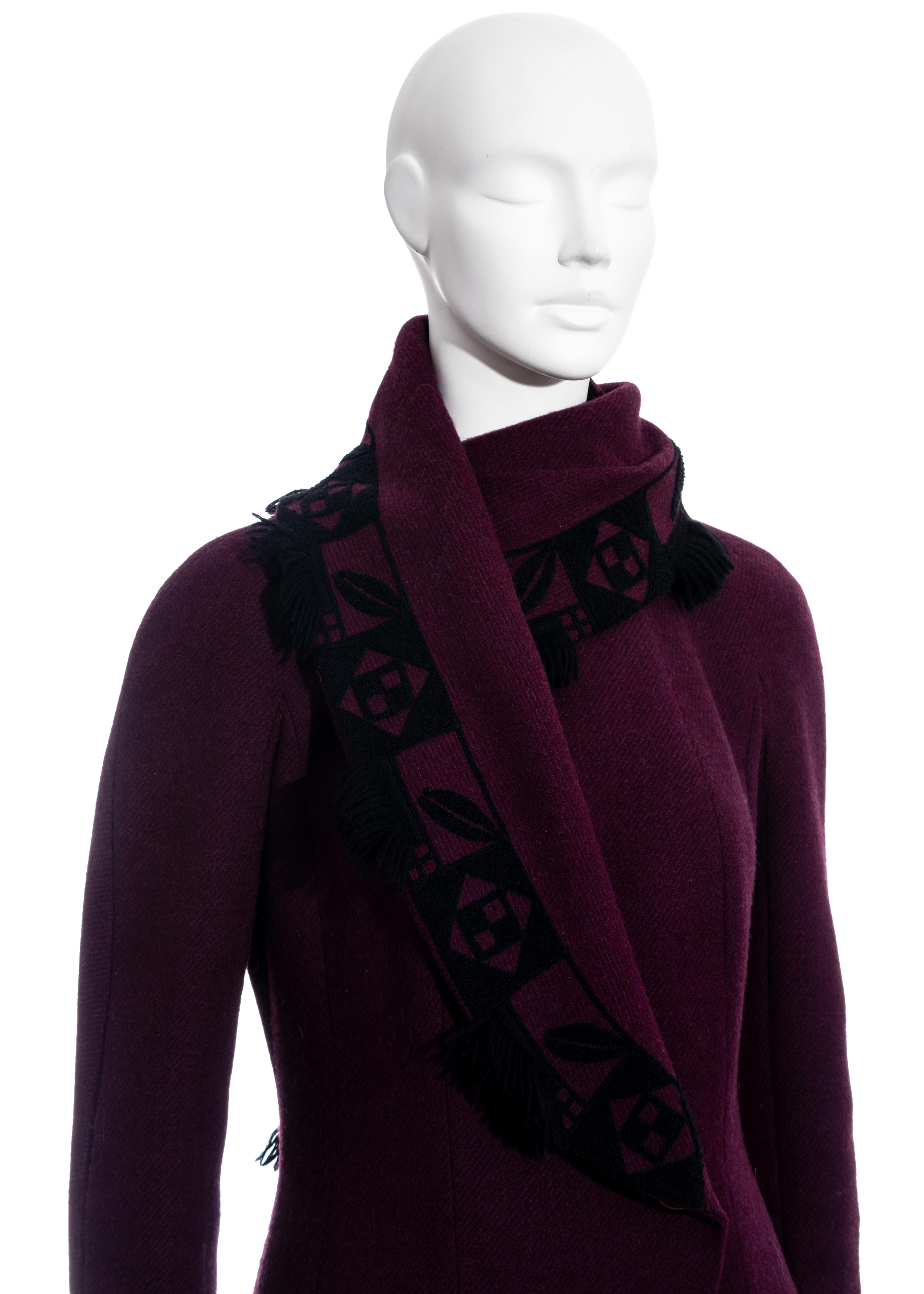 cappotto color prugna